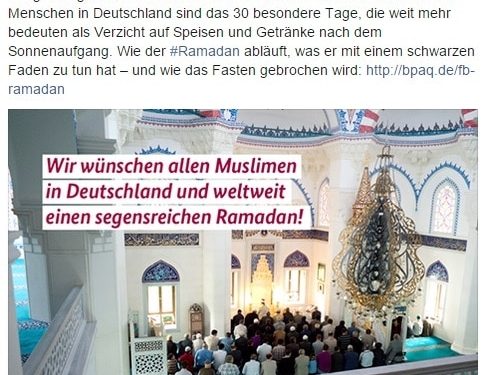 Ramadan-Glückwunsch der Bundesregierung Ramadan-Glückwunsch der Bundesregierung