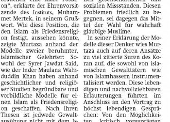 INID-Veranstaltung in der Presse